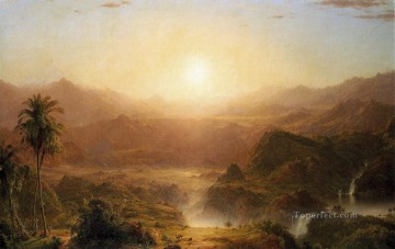 風景 Painting - エクアドルのアンデス2の風景 ハドソン川 フレデリック・エドウィン教会の風景